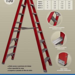 escalera familiar fibra alpina